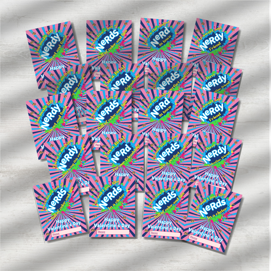 Candy Valentines for Kids class friends School children small sweets treat for Valentine's Day