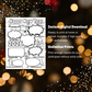 New Year Goals and Resolutions Printables Digital Download School Coloring Year in Review Vision Board