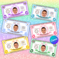 Personalized Easter Bunny Bucks Editable in Canva Template Egg Hunt Stuffer Ideas Child Face on Money Printable Gift