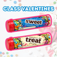 School printable Class Valentines Candy Tube Labels Cards for friends on Valentine's Day Small gifts ideas