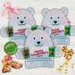 Kids granola bar Bear Valentine’s Day cards, teacher school boys girls valentines gift. Printable PDF cute bear snack bag topper gift