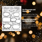 New Year Goals and Resolutions Printables Digital Download School Coloring Year in Review Vision Board