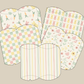 Easter Patterns Cute Pillow Boxes Bunny Egg Hunt and Party Goody Bags Children and Adults