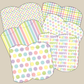 Easter Patterns Cute Pillow Boxes Bunny Egg Hunt and Party Goody Bags Children and Adults