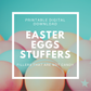 Easter Bunny Egg Stuffers, Secret Notes for Kids Egg Hunt Fillers Printables - Digital Download Easter Game Party Favour Letters Ideas