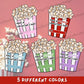 Popcorn bag Valentine's day cards, girls boys gift tween kids valentines,Printable Cards PDF Popcorn Sticker Printable kids classroom party,