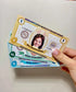 6 pc Personalized Easter Money with Photo, Printed Holographic Bunny Bucks, Custom Child Basket Filler, Laminated Cash for Egg Hunt