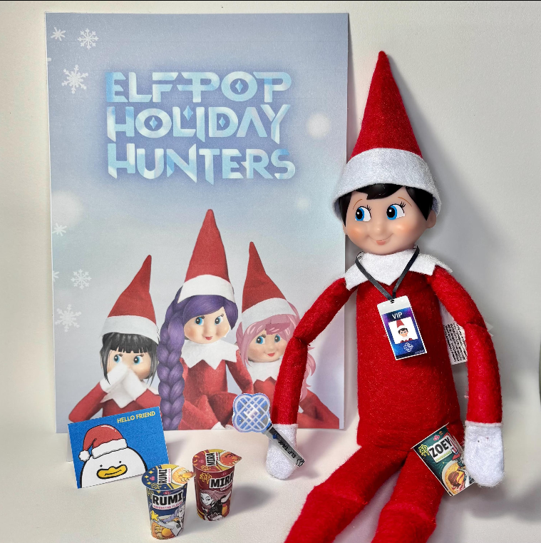 Printable Elf Accessories set, Holiday craft miniatures DIY Elf Props Instant digital download, Christmas Santa toy