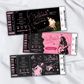 3 Pcs Unraveled Tour Editable Souvenir ticket, Olivia Rodrigo Pop singer themed Gift, Printable Girls Boys gift PDF, Instant download Surprise