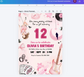 Olivia Rodrigo Themed party invitation, OR3 Pop star Birthday Theme, Canva editable, PDF Print