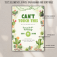 Cactus Theme Birthday Party Invitation Succulent Theme Invites Desert Chic