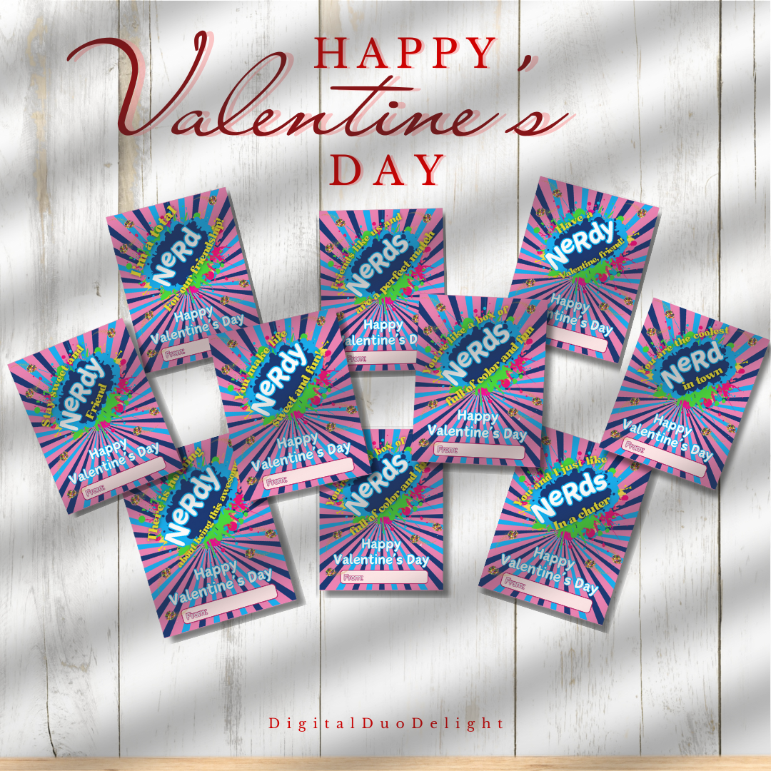 Candy Valentines for Kids class friends School children small sweets treat for Valentine's Day