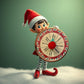 Printable Prop for Christmas ELF ideas, Spin Wheel Picker Spinner ideas Toy mini Games Digital Print Miniature games Dolls dollhouses