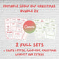 30+ Value set Elf Customizable letters, Christmas bundle, kids activities, Santa letter Wish list + Extras. Elf Set, editable, minimalist