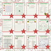 Christmas party games, printable games dinner table riddles scavenger ...