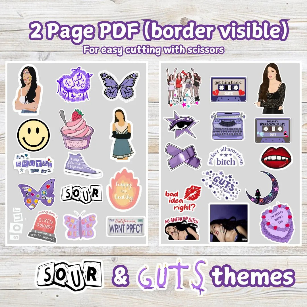 Pop Singer Themed Purple Cupcake treat toppers, inspired by Olivia cake topper, pop star party kids, teen, adult. Birthday decor