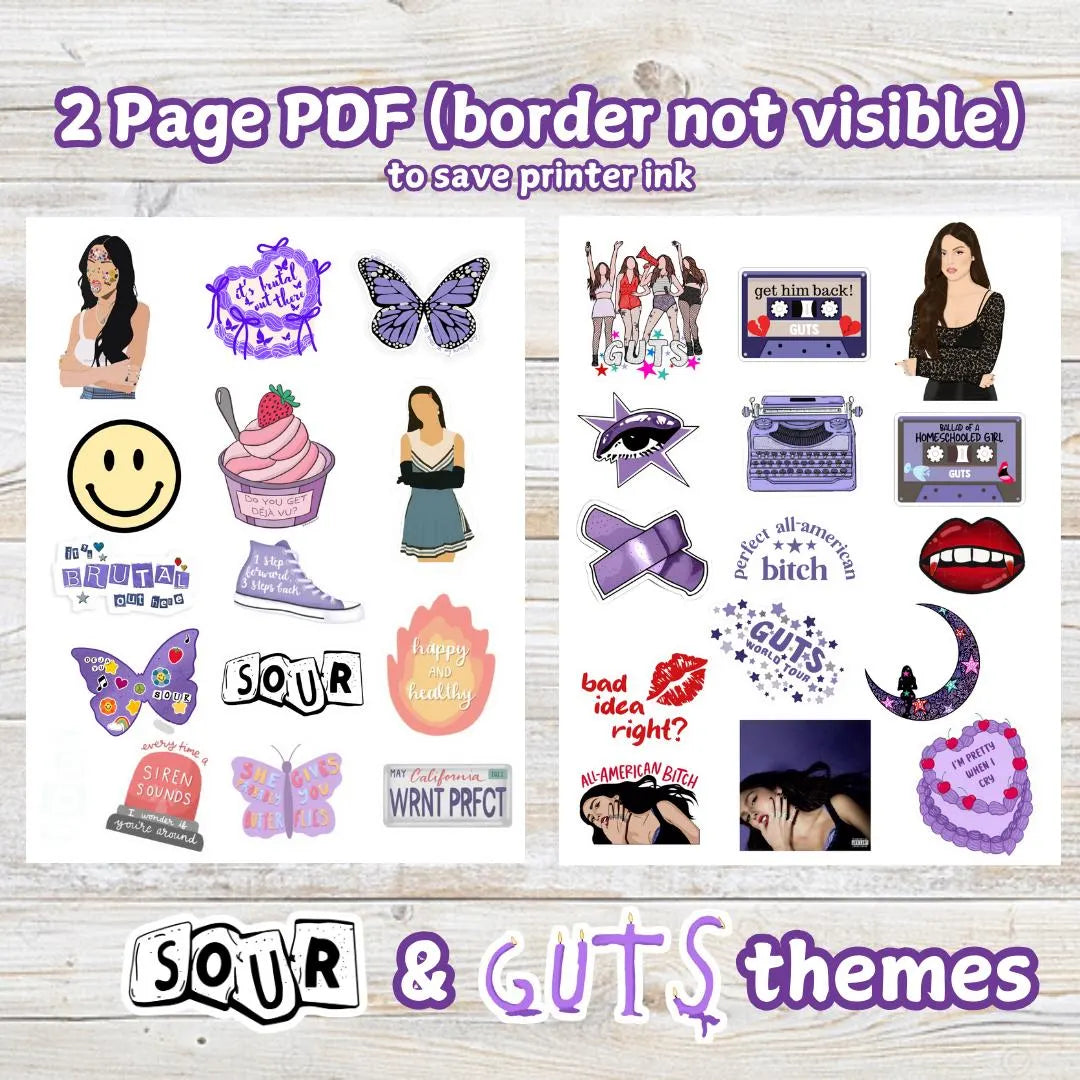 Pop Singer Themed Purple Cupcake treat toppers, inspired by Olivia cake topper, pop star party kids, teen, adult. Birthday decor