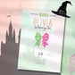 Wicked Birthday invitation, kids baby toddler teen party invite, Elphaba Glinda, pink green coquette bow personalized gift, Wicked fan adult