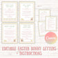 Easter Egg Hunt Bundle, 12+ Printable Easter Bunny Surprises, Letters Notes, Coupons, Kids/Teens Easter Activities, Editable, Personalized Custom