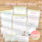 Easter Bunny Bundle Egg hunt, 12+ Printable Bunny surprises, letters coupons, Kids/Teens Easter Activities, Template, Customizable