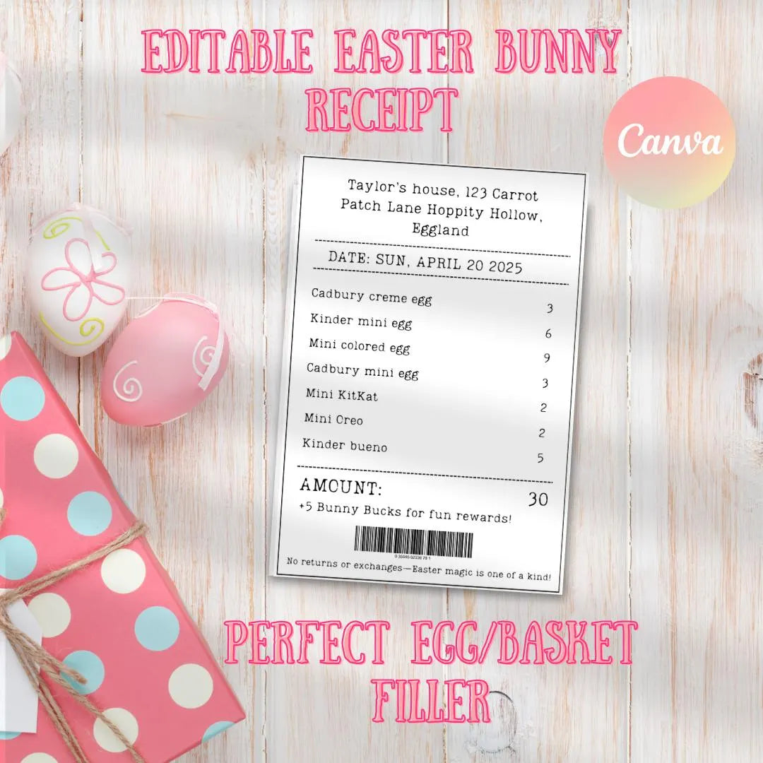 Easter Bunny Bundle Egg hunt, 12+ Printable Bunny surprises, letters coupons, Kids/Teens Easter Activities, Template, Customizable