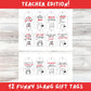 Kids Slang Teacher Gift Tags, End of Year Printable Tags from Kids, Gen Z Gen Alpha Slang, Instant Download, 12 Tags instant download PDF