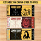 Editable Found Heaven Souvenir ticket, 3 pcs Conan Pop singer themed Gift, Printable Girls Boys gift PDF, Instant download Surprise Tour