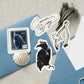 12 pc Conan Wishbone Sticker Pack, Gray Pop star Collectable Decals, Kids teens music gift decoration, glossy holographic sticker paper