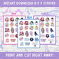 17 pcs K-pop Demon Cupcake toppers, Kids Party decor, Instant Download and print, HUNTRIX SAJA BOYS Fan Craft, Pdf