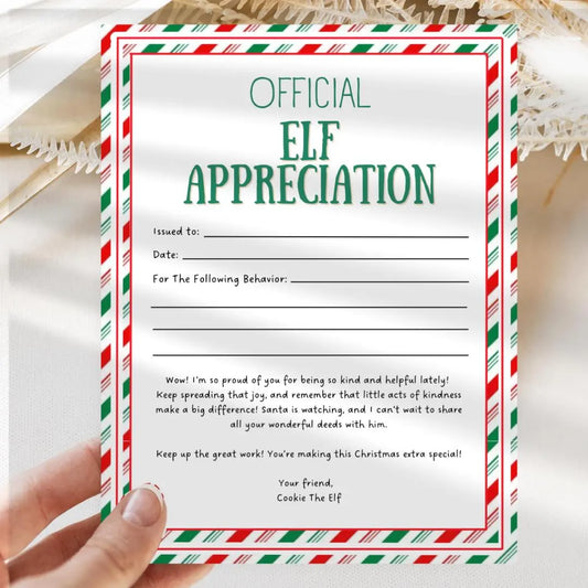 Customizable Elf letters, Christmas Printables Canva editable PDF, Kids Christmas Santa Letters, Custom gift 7 pcs