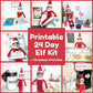 Printable Elf Scenes Lot of 24 Props Christmas Setup Letters Notes Activities Accessories Coloring Pages Instant Digital Download
